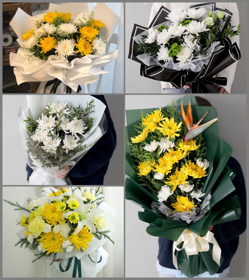 山东济宁邹城市北宿镇大北宿村白事花束代送
